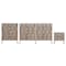 Manhattan Comfort 3-Piece DUMBO 5-Drawer Tall Dresser, 10-Drawer Double Tall Dresser & Nightstand 2.0 in White & Grey 3-DB08-WG - alternate 4